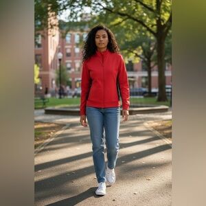 Champion Women's Red Bomber Jacket